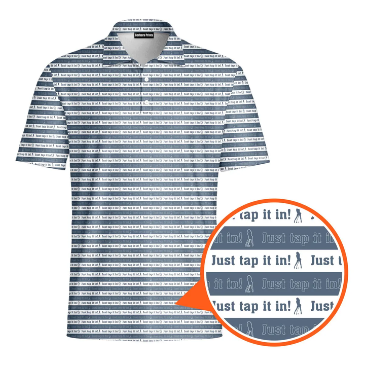 Just Tap It In - Funny Golf Polo Shirt Premium