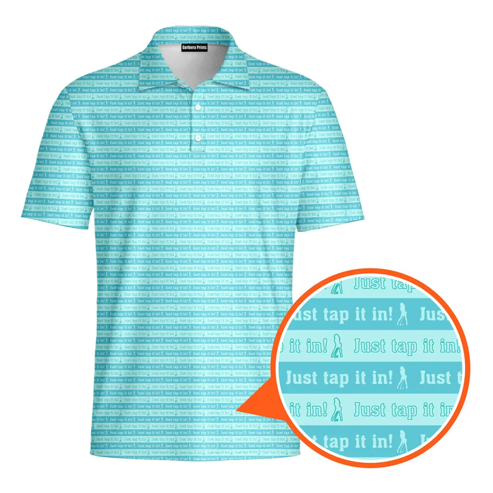 Just Tap It In - Funny Golf Polo Shirt Premium