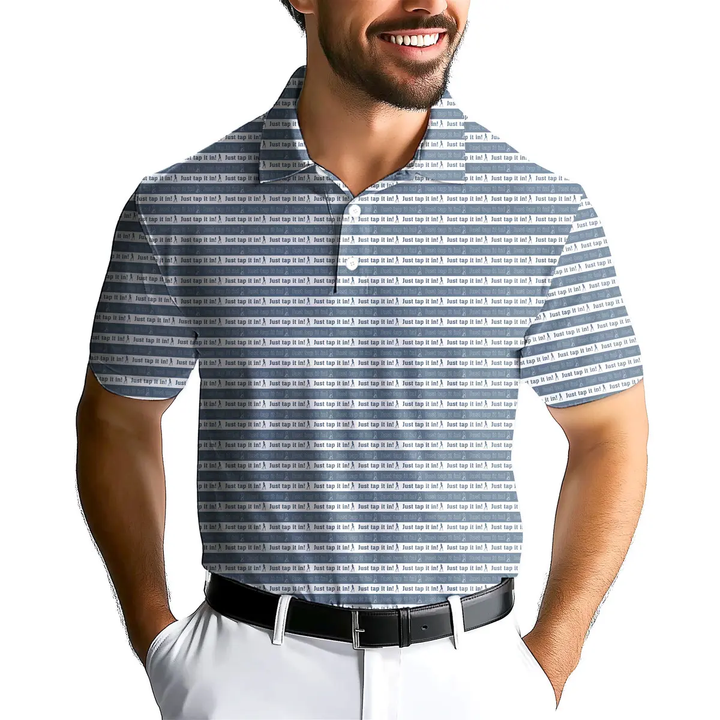 Just Tap It In - Funny Golf Polo Shirt Premium