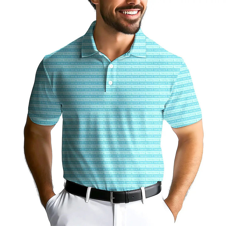 Just Tap It In - Funny Golf Polo Shirt Premium