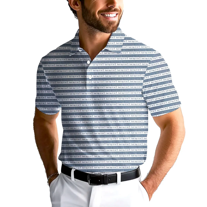 Just Tap It In - Funny Golf Polo Shirt Premium