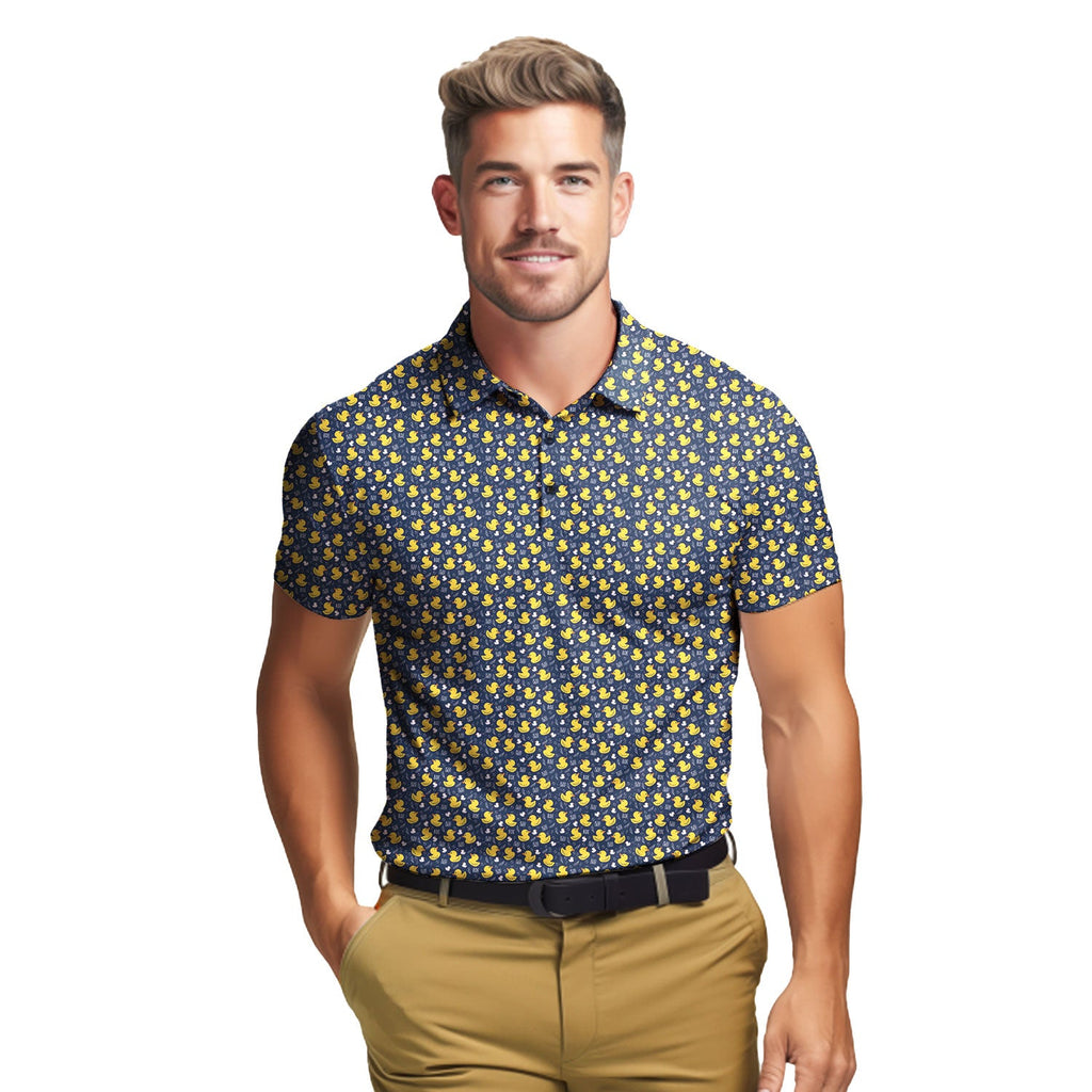 Big Ducks Energy - Funny Golf Polo Shirt-Polo Shirt For Men-Gerbera Prints