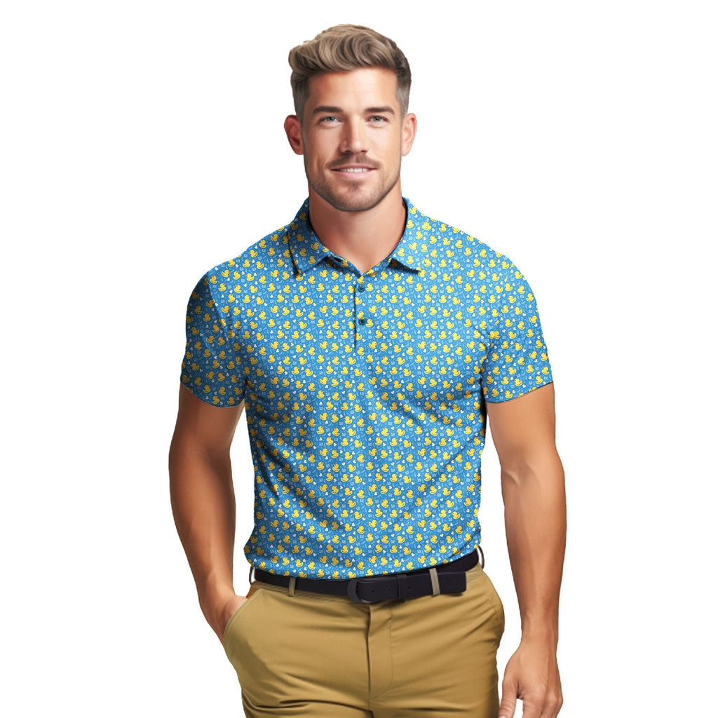 Big Ducks Energy - Funny Golf Polo Shirt-Polo Shirt For Men-Gerbera Prints