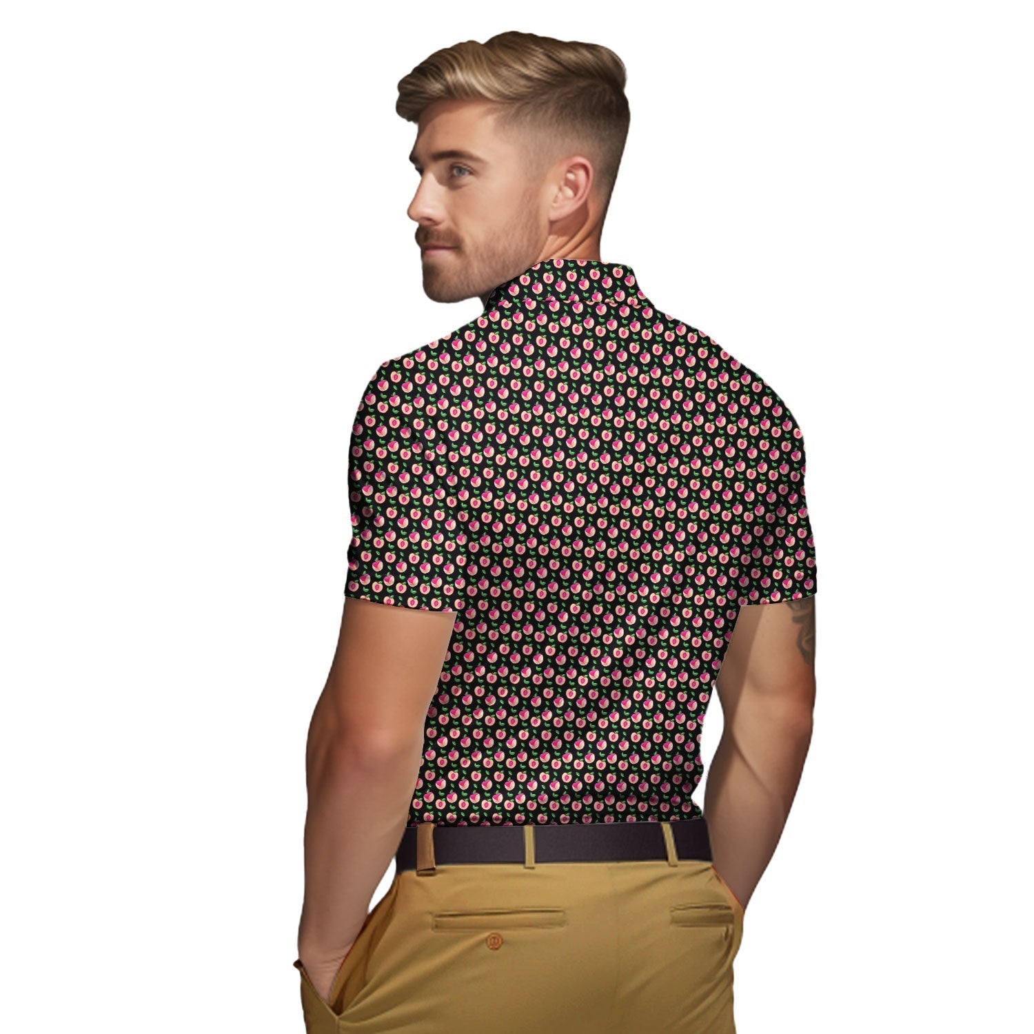 Sweet Peach Charm - Funny Golf Polo