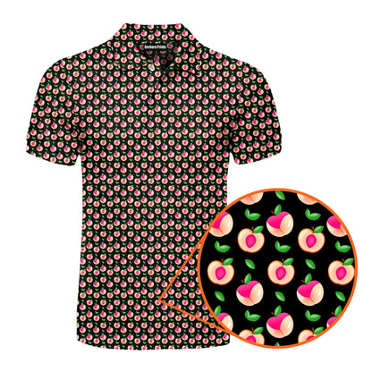 Sweet Peach Charm - Funny Golf Polo