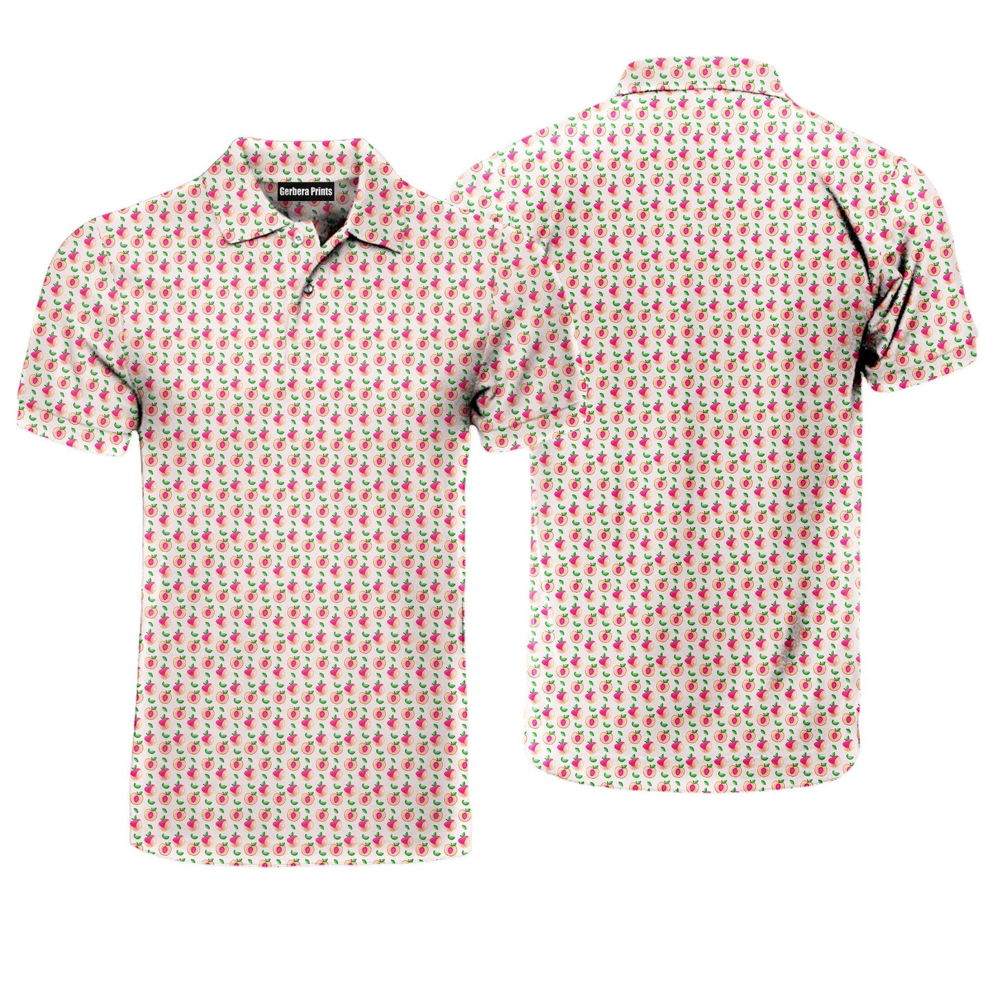 Sweet Peach Charm - Funny Golf Polo