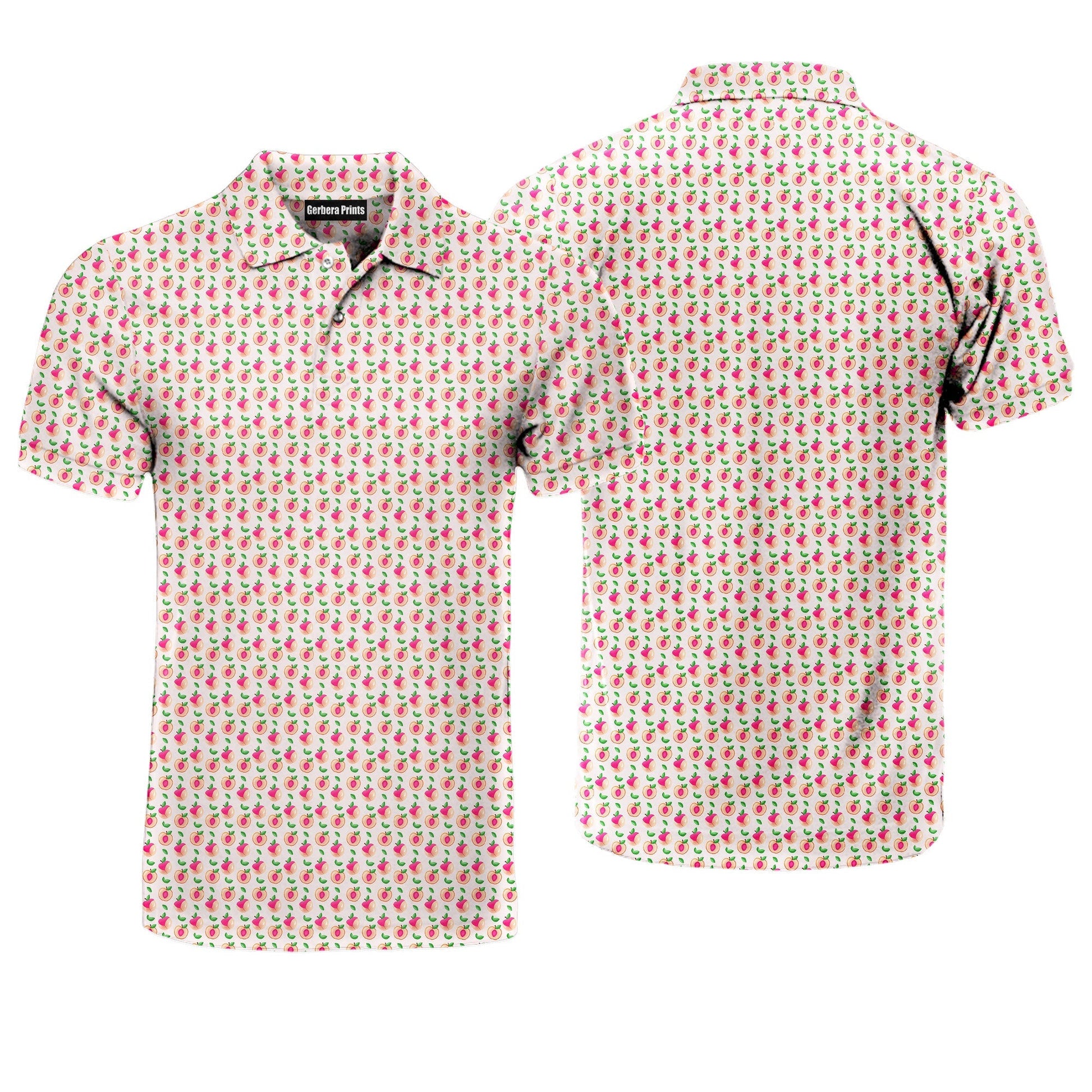 Sweet Peach Charm - Funny Golf Polo