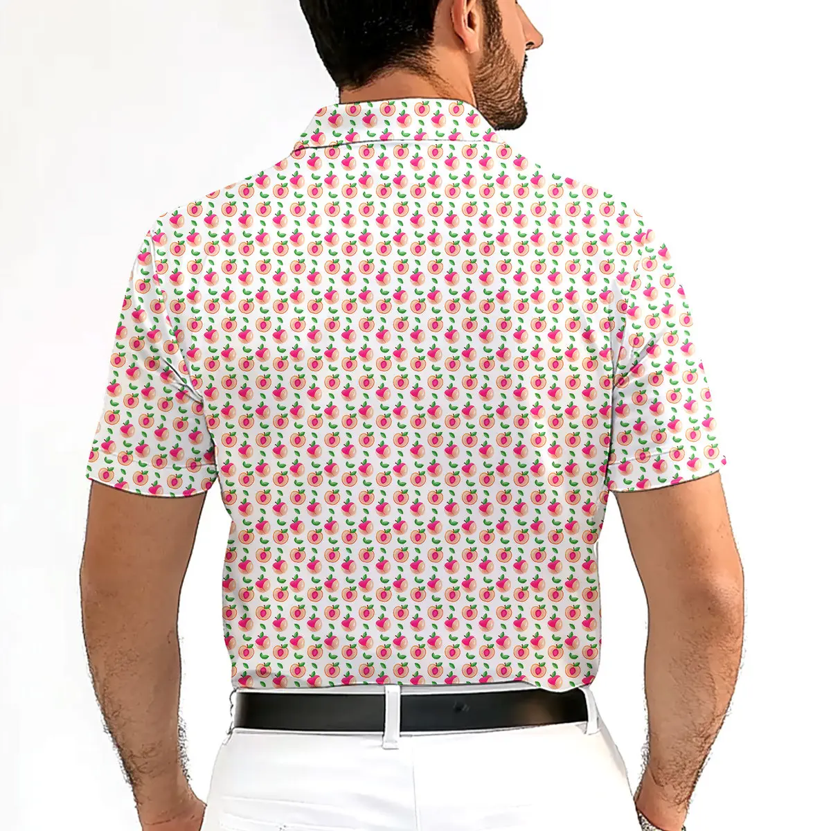 Sweet Peach Charm - Funny Golf Polo Shirt Premium