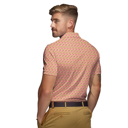 Sweet Peach Charm - Funny Golf Polo