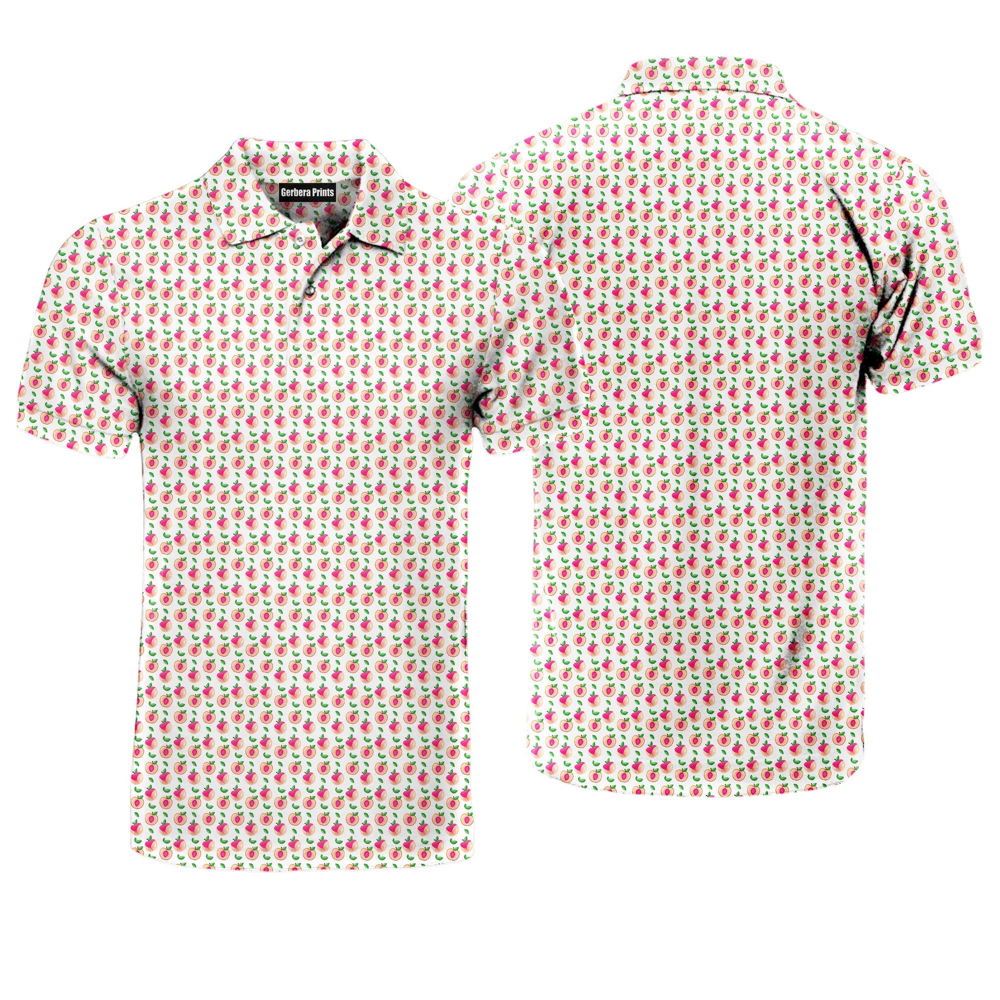 Sweet Peach Charm - Funny Golf Polo
