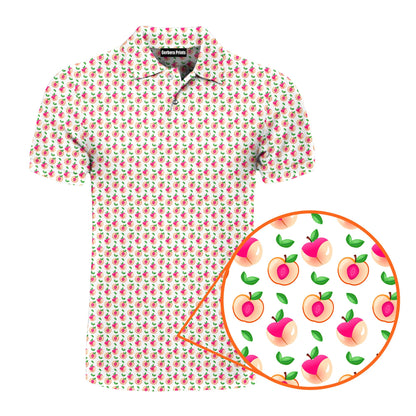 Sweet Peach Charm - Funny Golf Polo