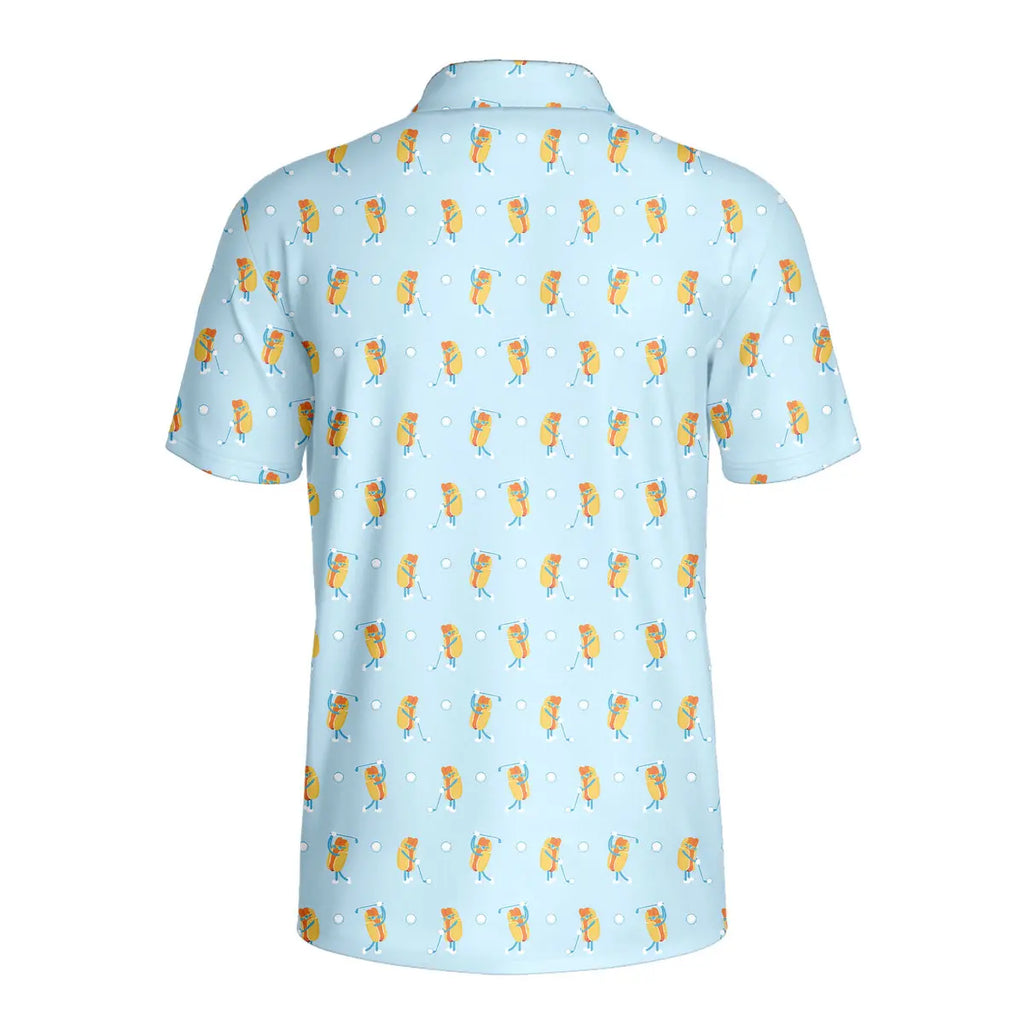 Sizzlin' Swing-Polo Shirt For Men-Gerbera Prints