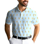 Sizzlin' Swing-Polo Shirt For Men-Gerbera Prints
