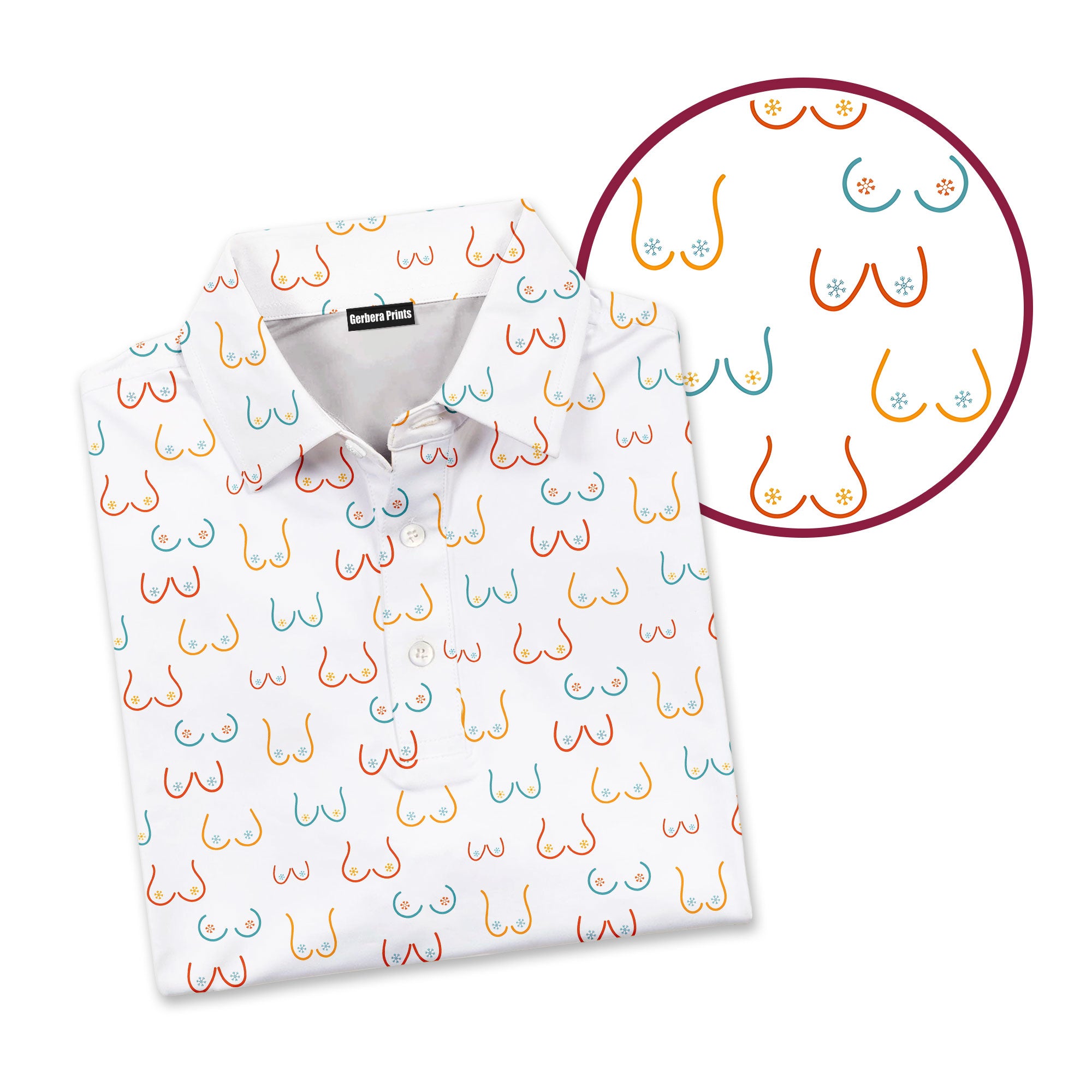 Funny Breast - Funny Golf Polo Shirt