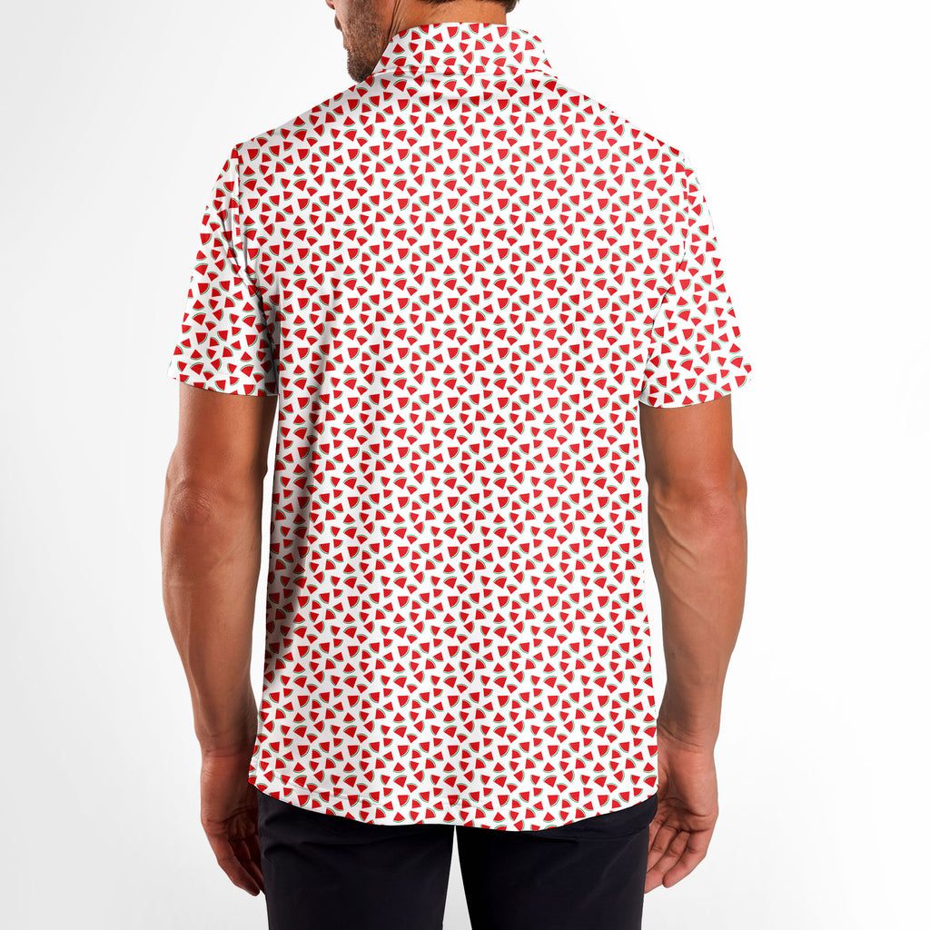 19th Hole The Watermelon Season - Golf Polo Shirt-Polo Shirt For Men-Gerbera Prints