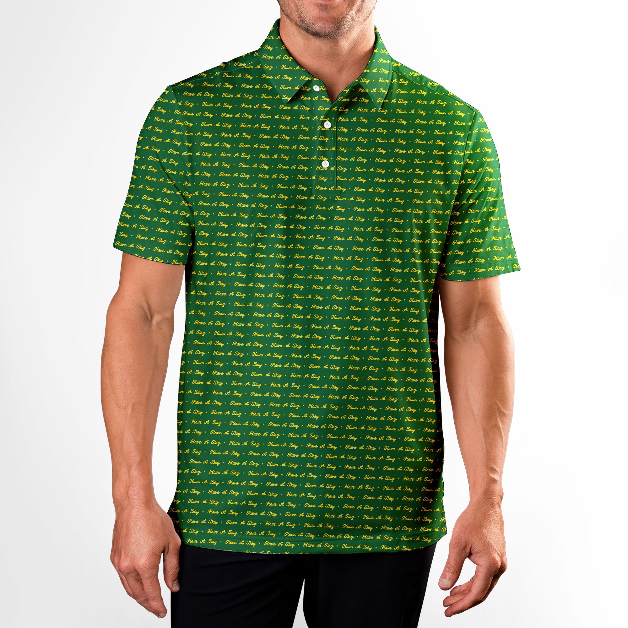 Have A Day - Golf Polo Shirt-Polo Shirt For Men-Gerbera Prints