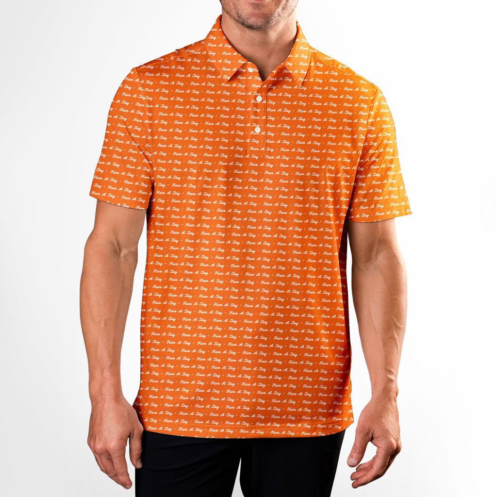 Have A Day - Golf Polo Shirt-Polo Shirt For Men-Gerbera Prints
