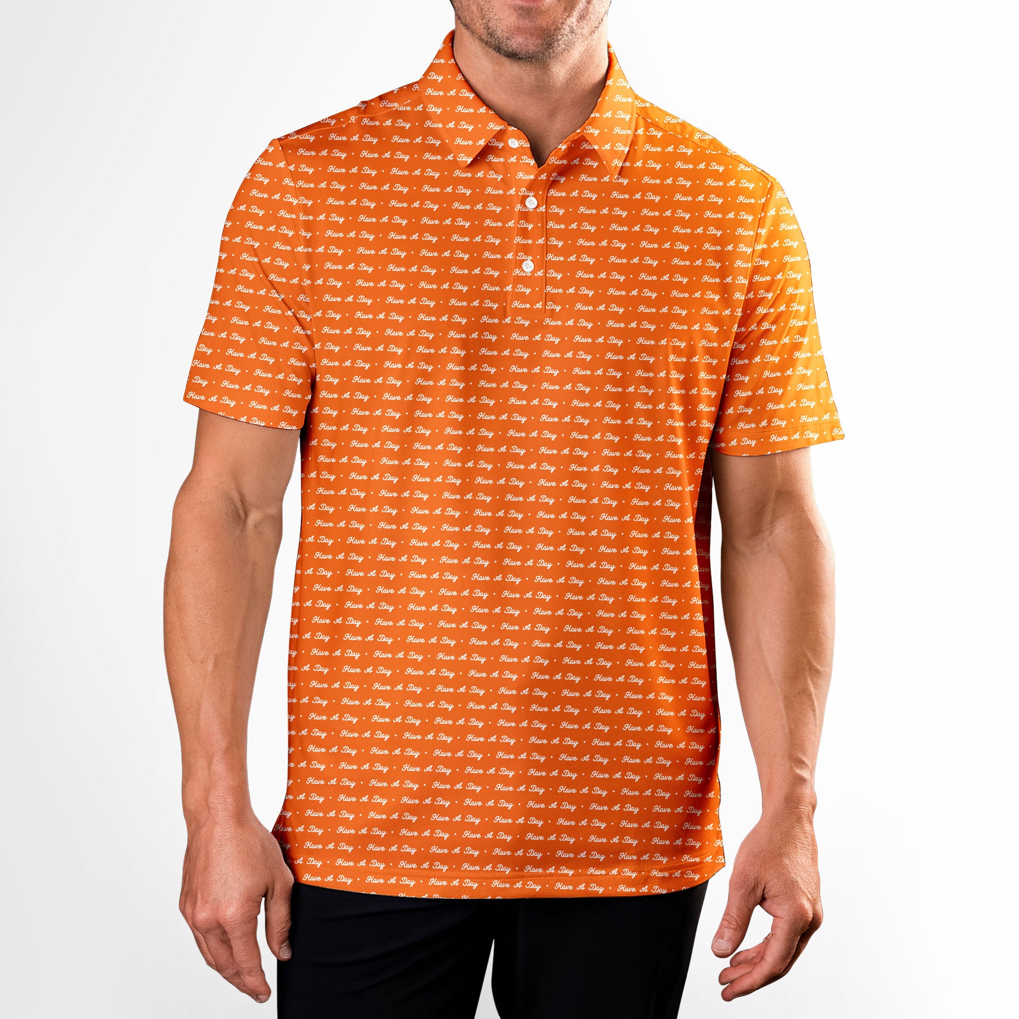 Have A Day - Golf Polo Shirt-Polo Shirt For Men-Gerbera Prints