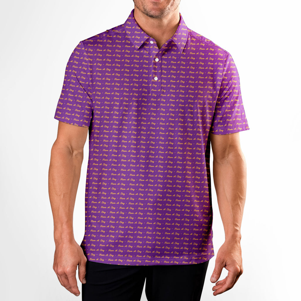 Have A Day - Golf Polo Shirt-Polo Shirt For Men-Gerbera Prints