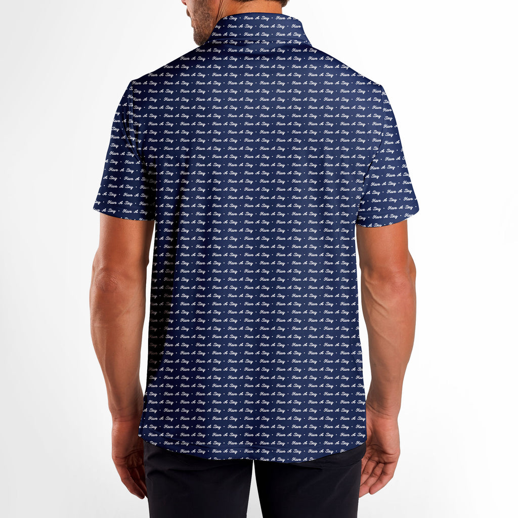 Have A Day - Golf Polo Shirt-Polo Shirt For Men-Gerbera Prints