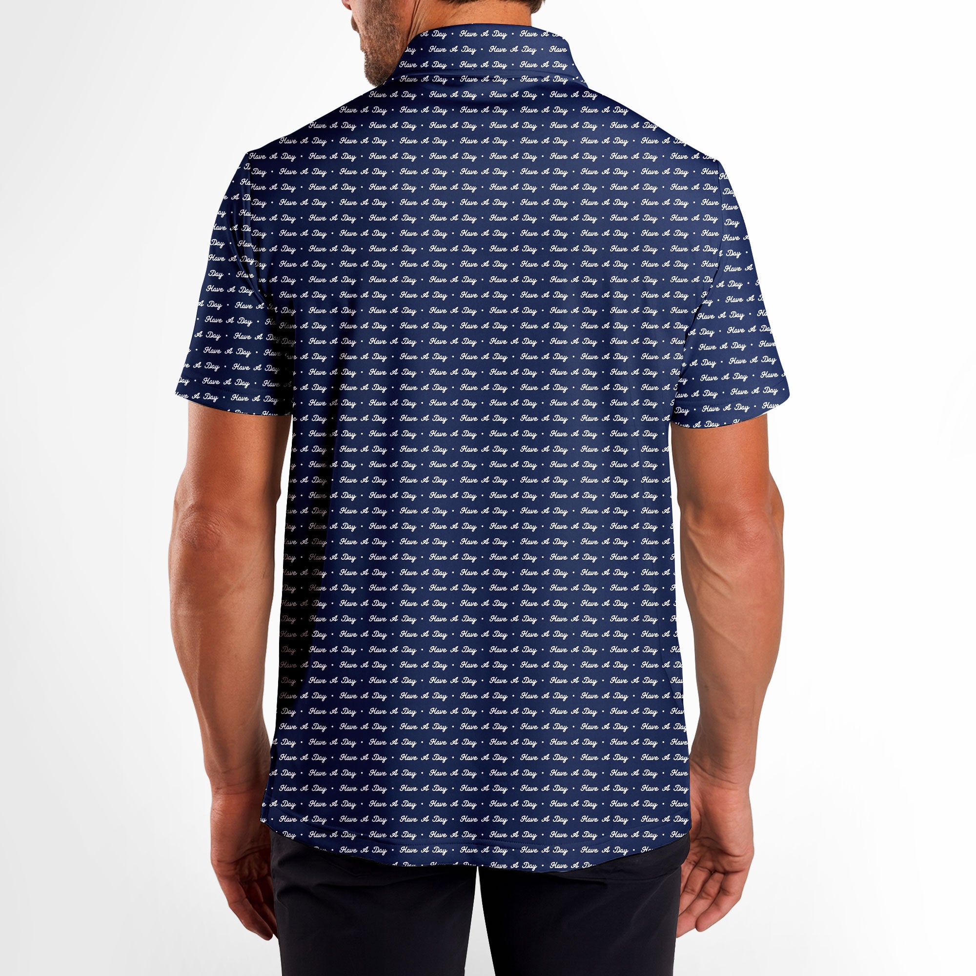 Have A Day - Golf Polo Shirt-Polo Shirt For Men-Gerbera Prints