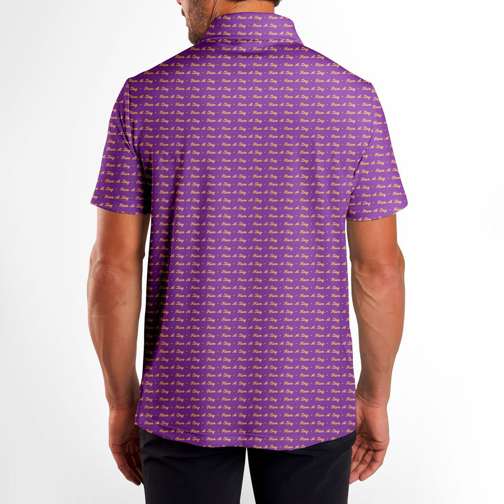 Have A Day - Golf Polo Shirt-Polo Shirt For Men-Gerbera Prints