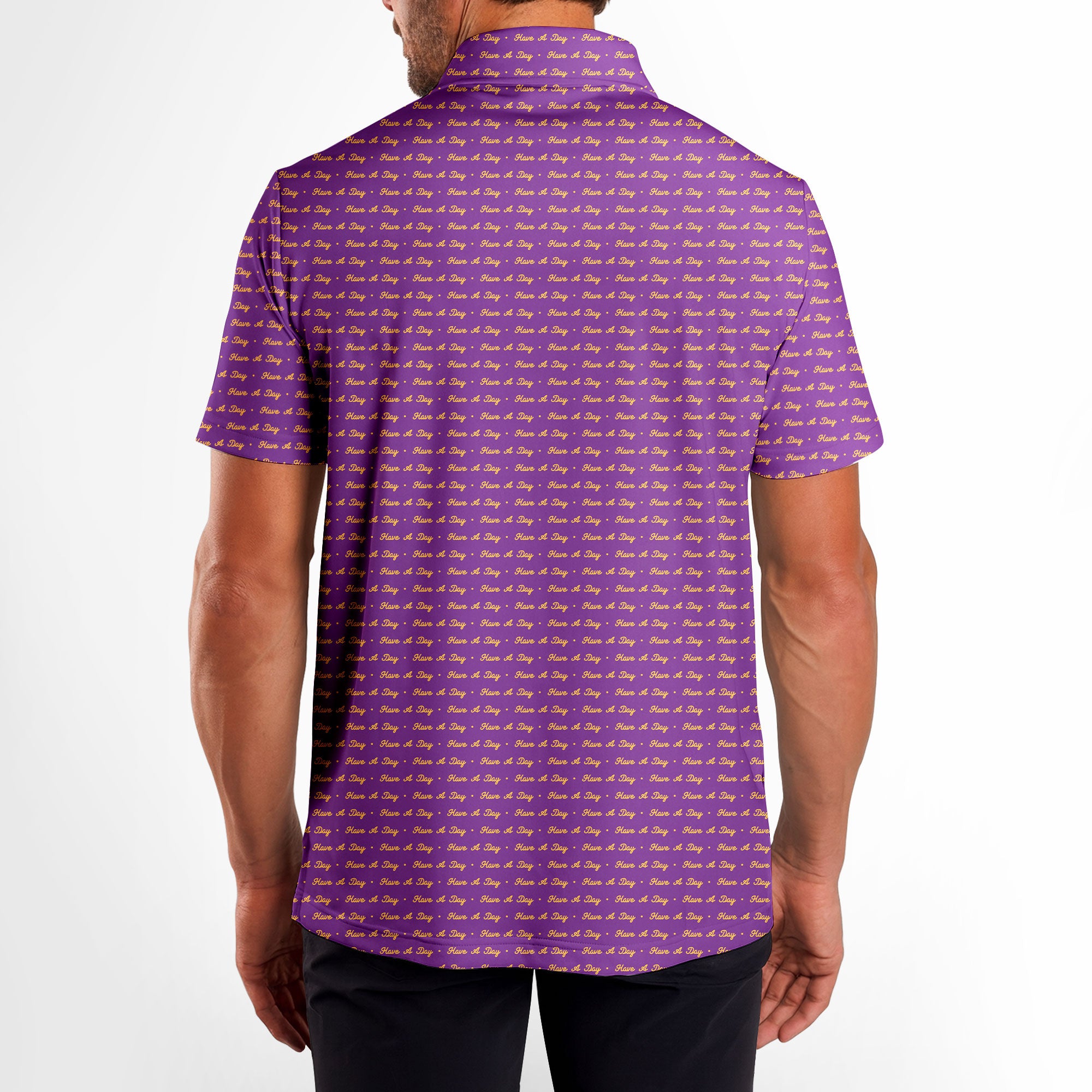 Have A Day - Golf Polo Shirt-Polo Shirt For Men-Gerbera Prints