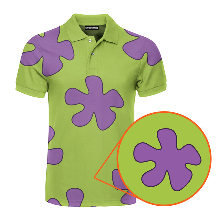 Summer Casual Patrick Star Cartoon - Golf Polo Shirt