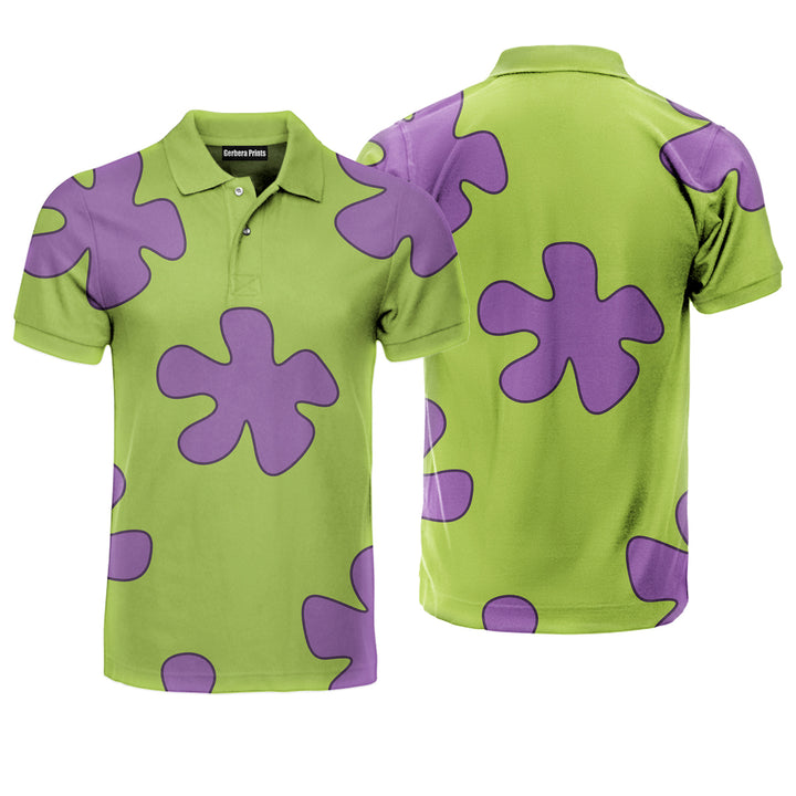 Summer Casual Patrick Star Cartoon - Golf Polo Shirt