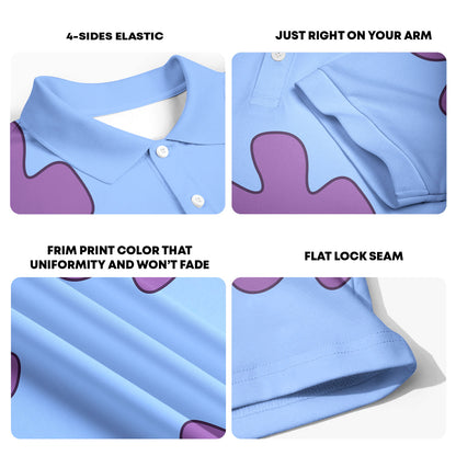 Summer Casual Patrick Star Cartoon - Golf Polo Shirt