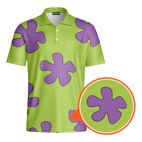Summer Casual Patrick Star Cartoon - Golf Polo Shirt