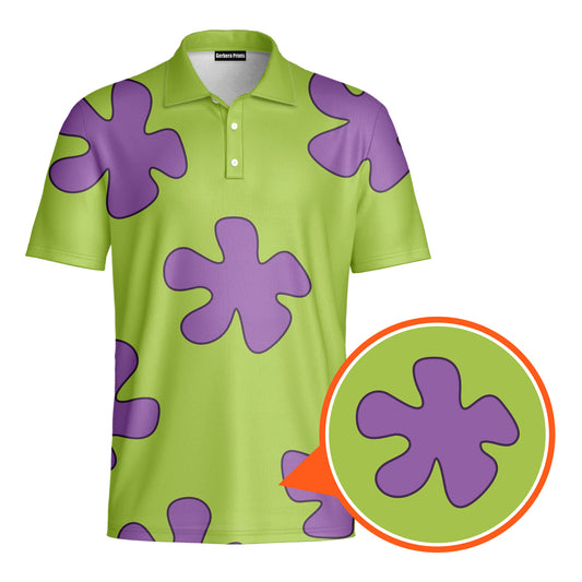 Summer Casual Patrick Star Cartoon - Golf Polo Shirt