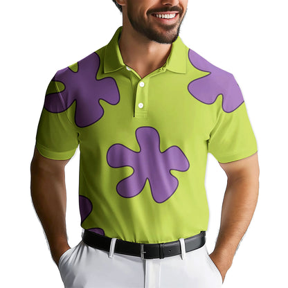 Summer Casual Patrick Star Cartoon - Golf Polo Shirt