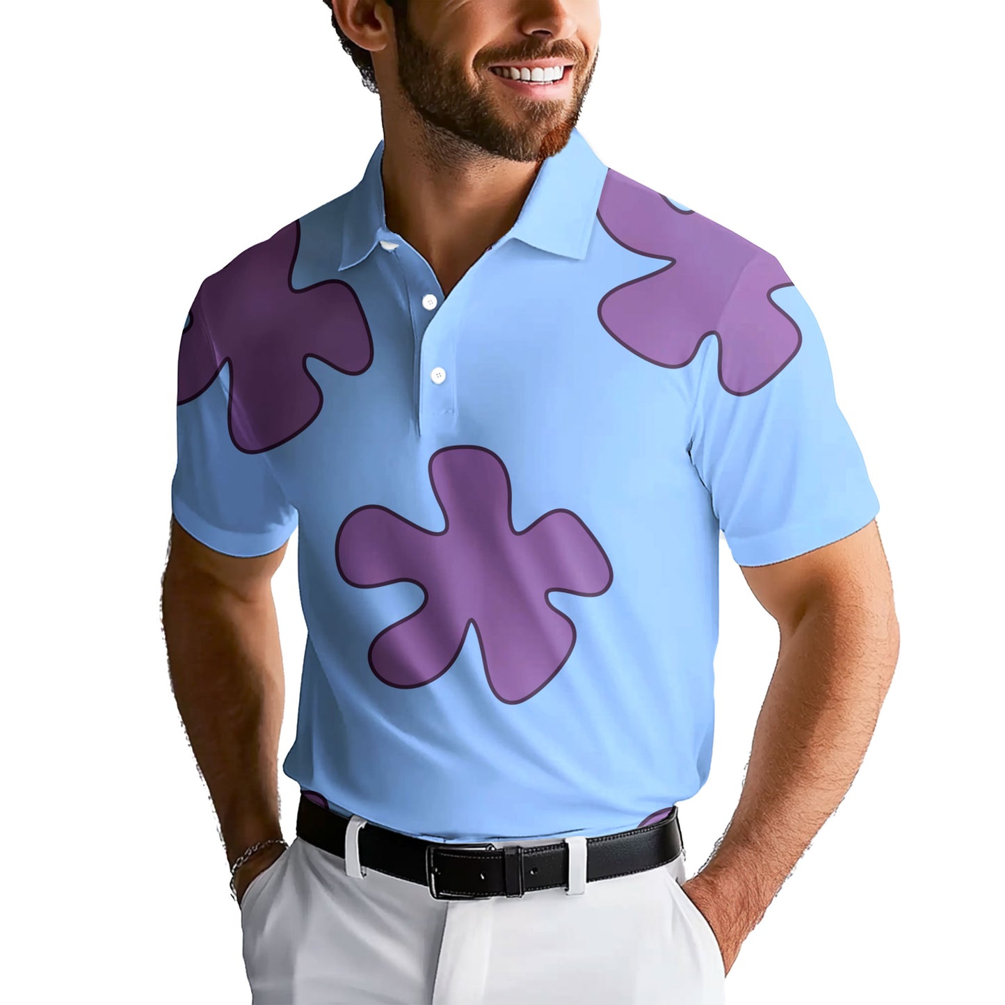 Summer Casual Patrick Star Cartoon - Golf Polo Shirt