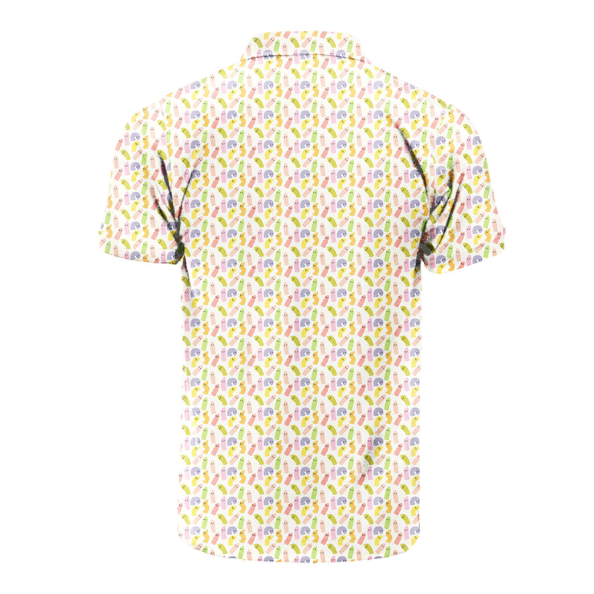 Cute Raincoat Cartoon Character - Funny Golf Polo Shirt-Polo Shirt For Men-Gerbera Prints