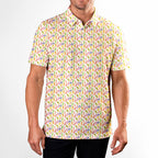 Cute Raincoat-Polo Shirt For Men-Gerbera Prints