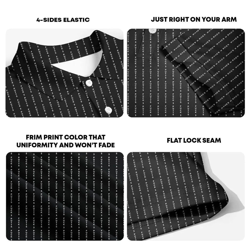 The F**K-Polo Shirt For Men-Gerbera Prints