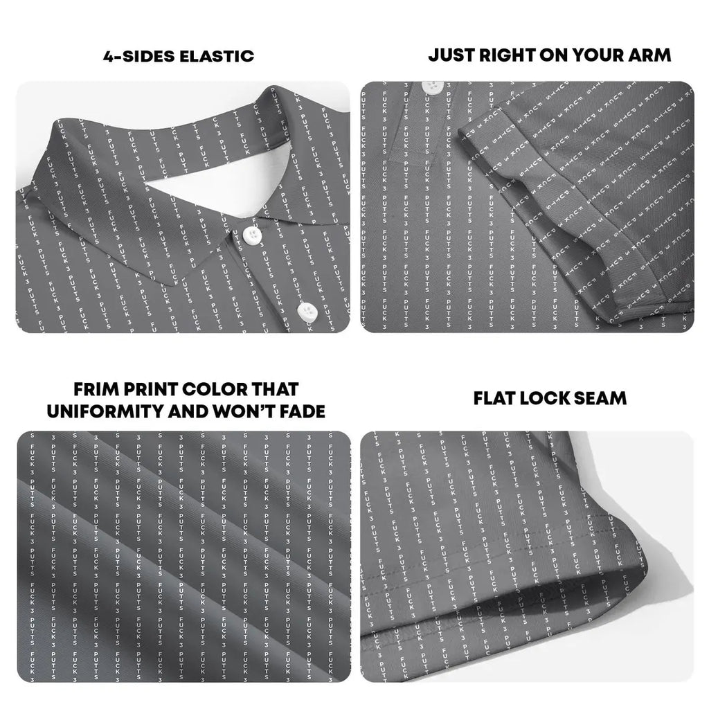 The F**K-Polo Shirt For Men-Gerbera Prints