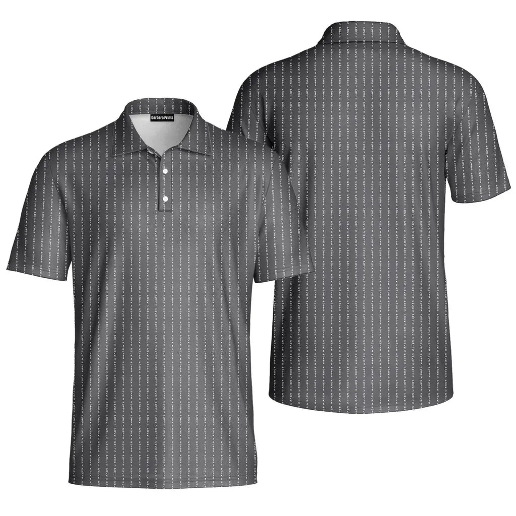 The F**K-Polo Shirt For Men-Gerbera Prints