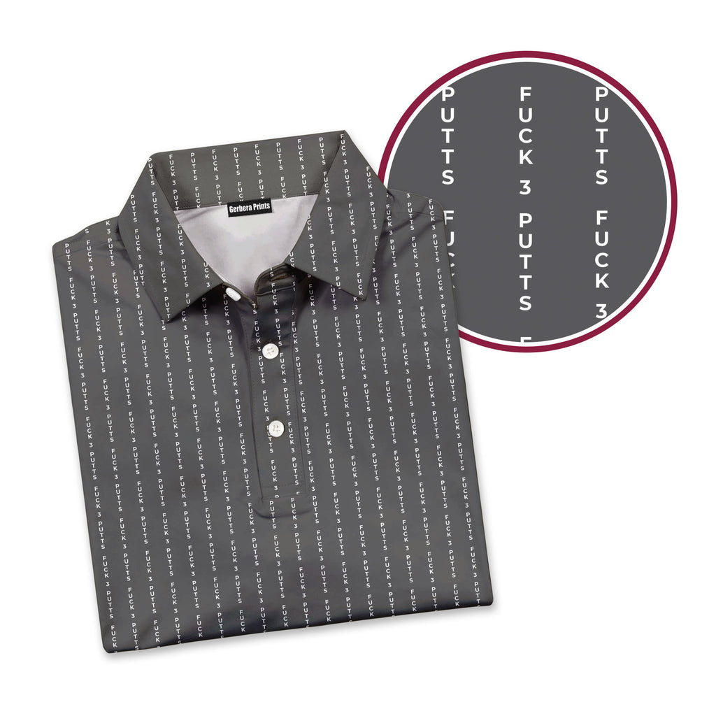 The F**K-Polo Shirt For Men-Gerbera Prints