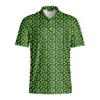 19th Hole Margarita Cocktail Slice Lime-Polo Shirt For Men-Gerbera Prints