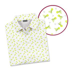 19th Hole Margarita Cocktail Slice Lime-Polo Shirt For Men-Gerbera Prints