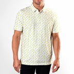 19th Hole Margarita Cocktail Slice Lime-Polo Shirt For Men-Gerbera Prints