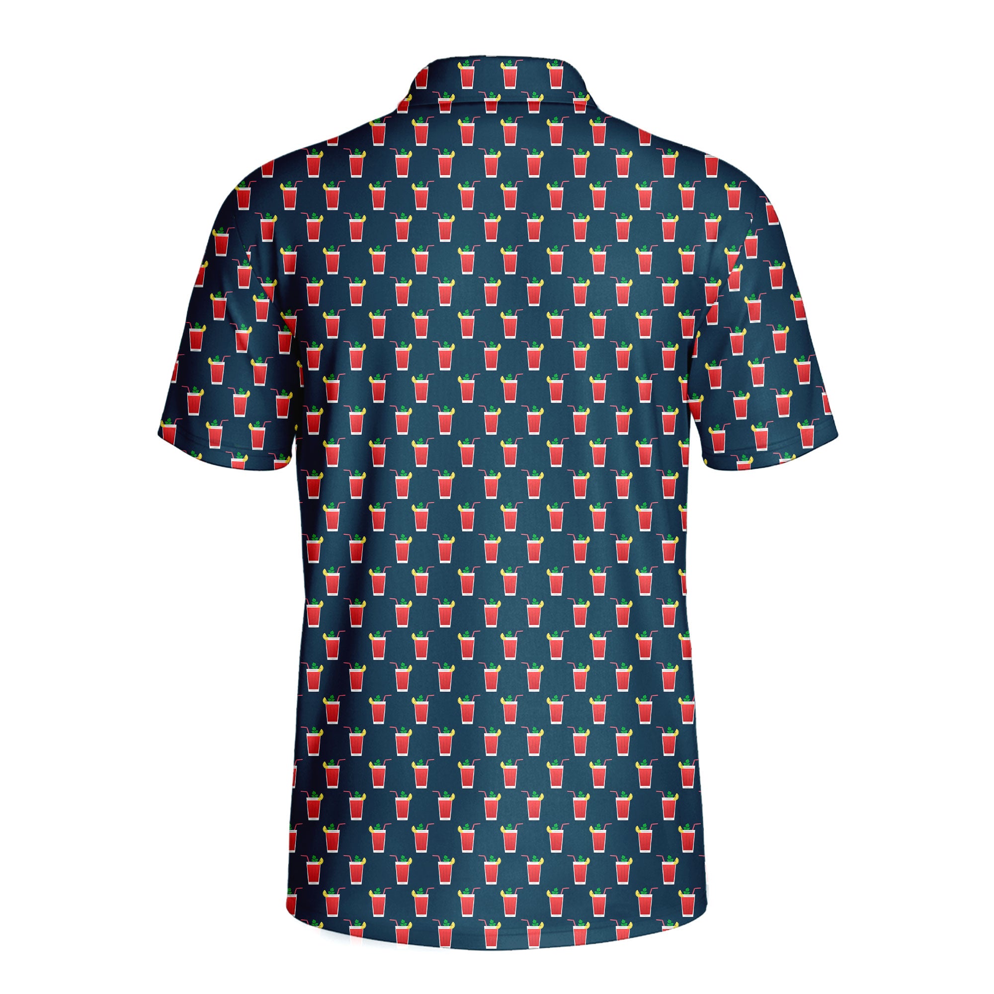 19th Hole Bloody Mary Cocktail - Golf Polo Shirt-Polo Shirt For Men-Gerbera Prints