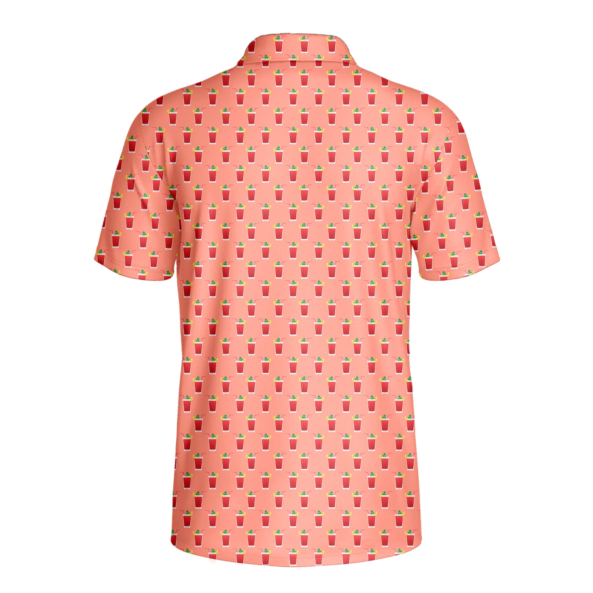 19th Hole Bloody Mary Cocktail - Golf Polo Shirt-Polo Shirt For Men-Gerbera Prints