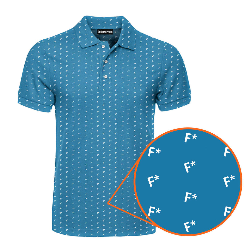 F* Fore the Laughs - Funny Golf Polo Shirt-Polo Shirt For Men-Gerbera Prints