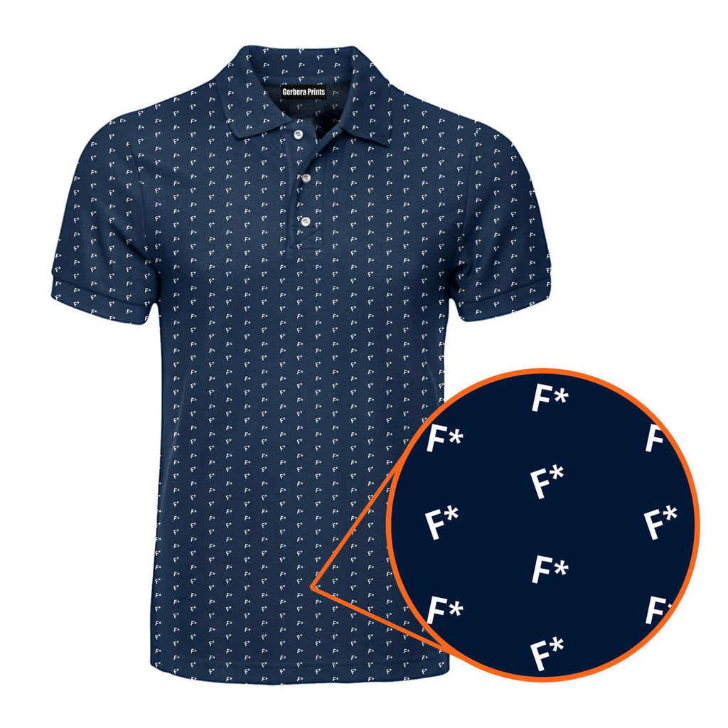 F* Fore the Laughs - Funny Golf Polo Shirt-Polo Shirt For Men-Gerbera Prints