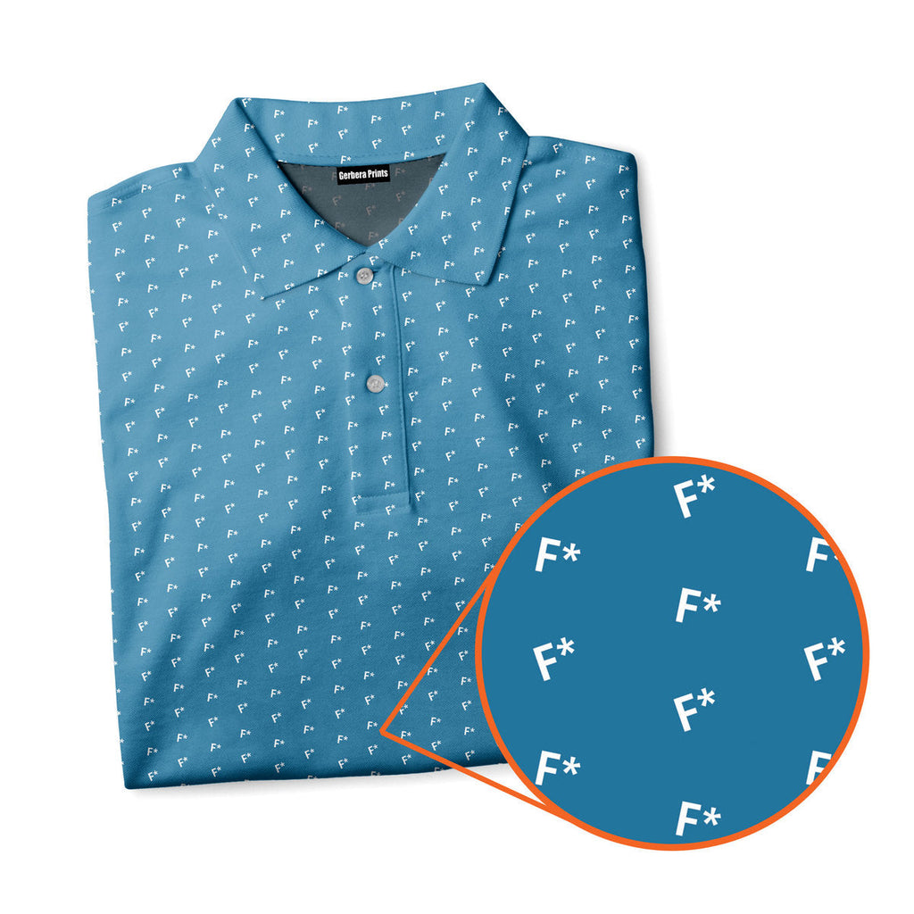 F* Fore the Laughs - Funny Golf Polo Shirt-Polo Shirt For Men-Gerbera Prints