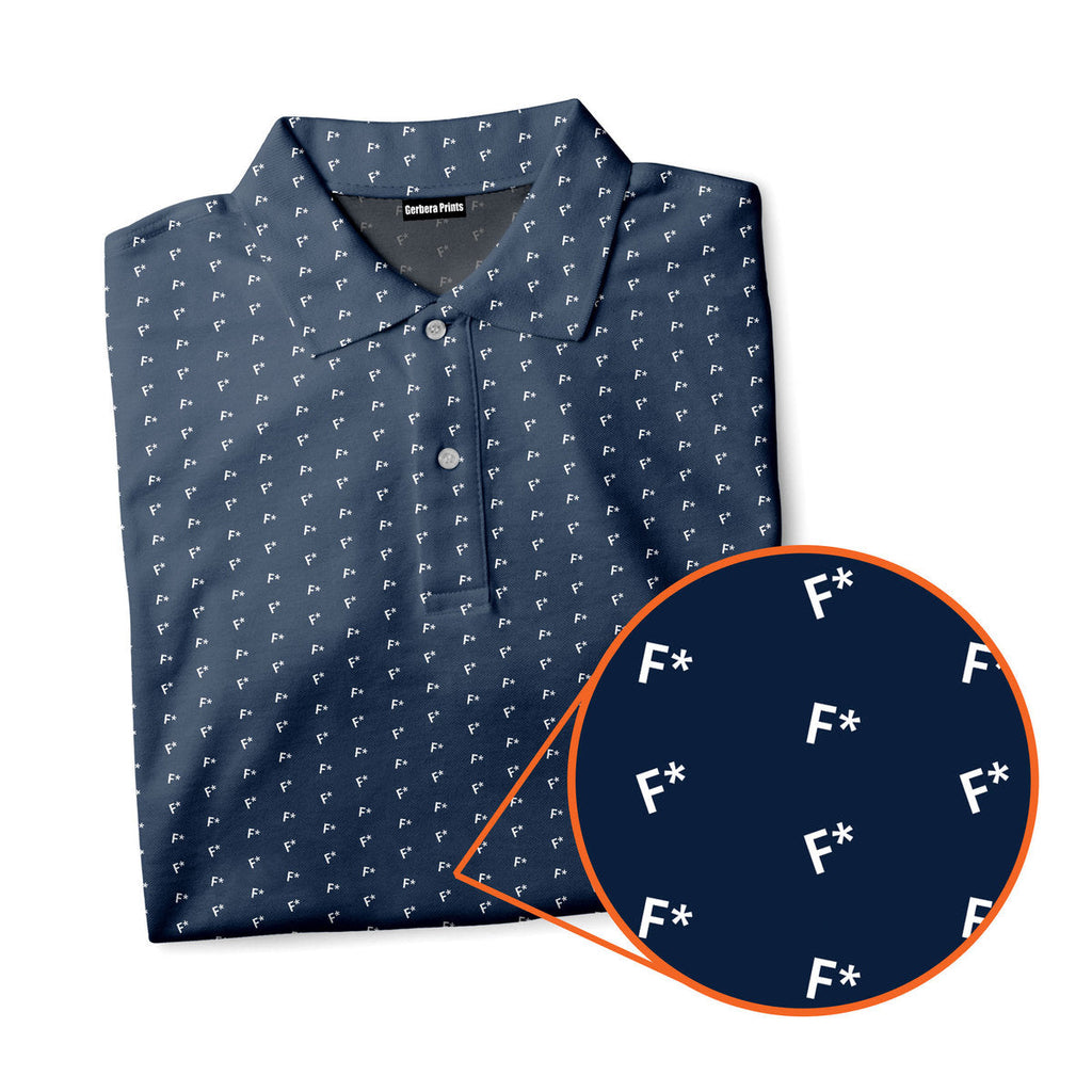 F* Fore the Laughs - Funny Golf Polo Shirt-Polo Shirt For Men-Gerbera Prints