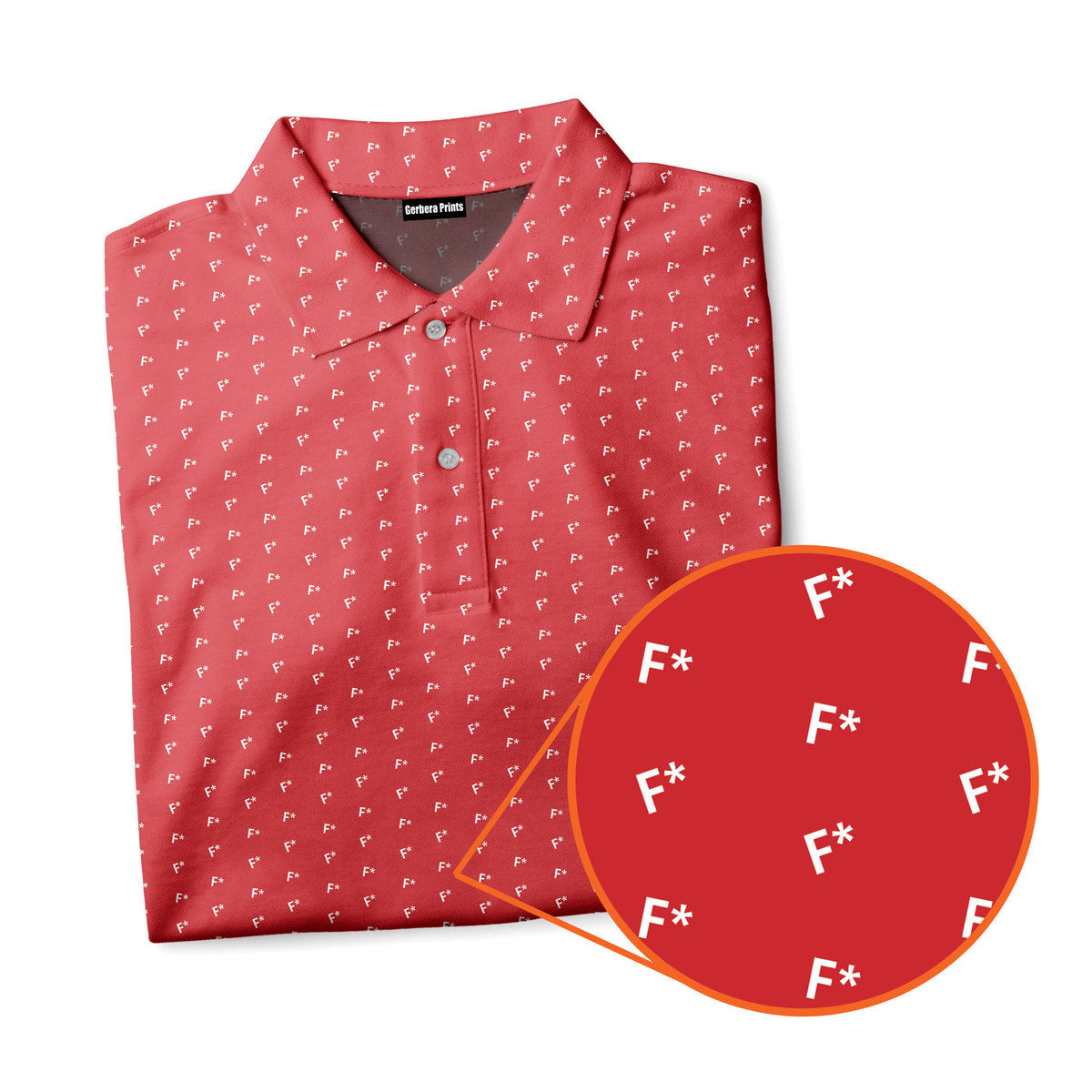 F* Fore the Laughs - Funny Golf Polo Shirt-Polo Shirt For Men-Gerbera Prints